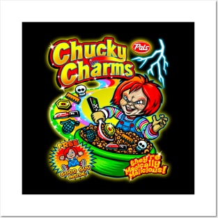 CHUCKY CHARMS // HORROR MOVIE // CEREAL KILLER Posters and Art